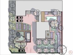 Een tuinontwerp voor een natuurvriendelijke boerderijtuin in Noord-Holland. Een tuin met veel bijen, vlinders en vogels. 