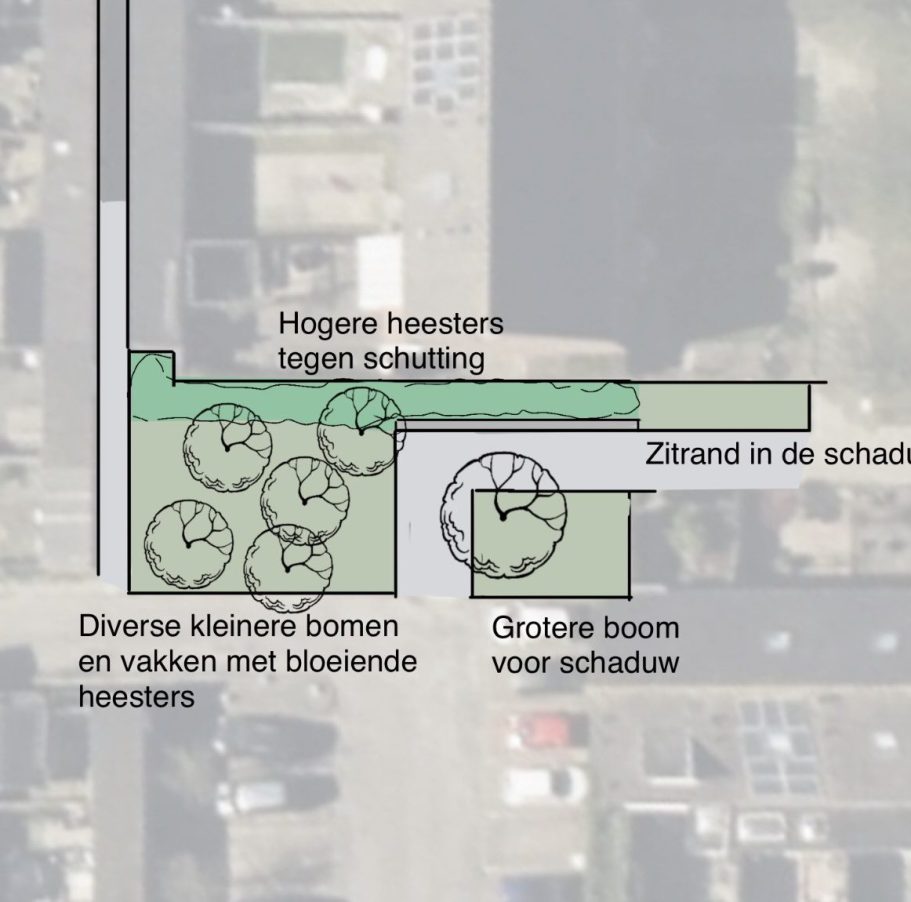 Met een online tuinschets van Beewilding krijg je een digitale schets toegestuurd, waarmee je direct jouw tuin kunt vergroenen.